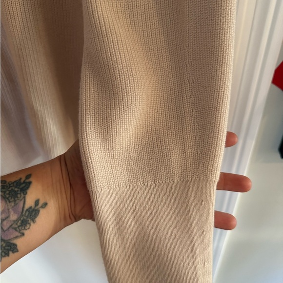 Lululemon Merino Wool Blend Ribbed Crewneck Oatmeal Beige Size 10 - Picture 10 of 10